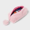 Pencil Pouch Pink Faux Fur - up&up™ - 4 of 4