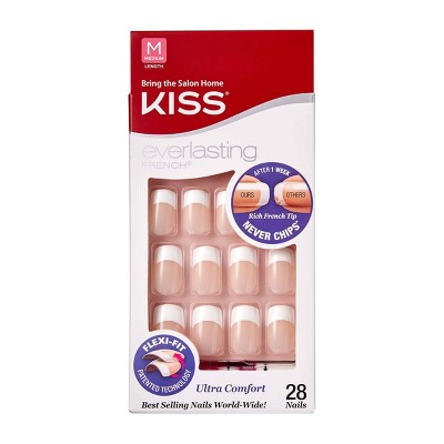 Kiss Everlasting French Manicure Fake Nails - Infinite - 28ct