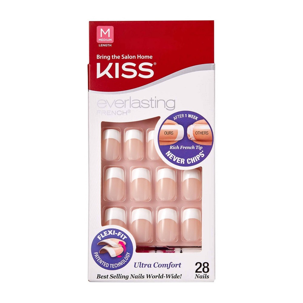 UPC 731509532401 product image for Kiss Everlasting French Manicure Fake Nails - Infinite - 28ct | upcitemdb.com