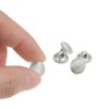 Unique Bargains Blouses Sweater Round Aluminum Cotton Fabric Cloth Covered Buttons 10 Pcs - 4 of 4