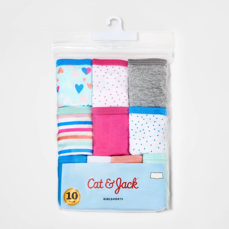 Girls' 10pk Cotton Girlshort - Cat & Jack™ , 2 of 2