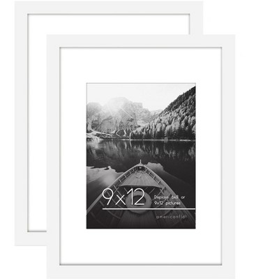 Americanflat Picture Frame with plexiglass - Hanging Hardware For Horizontal and Vertical Display
