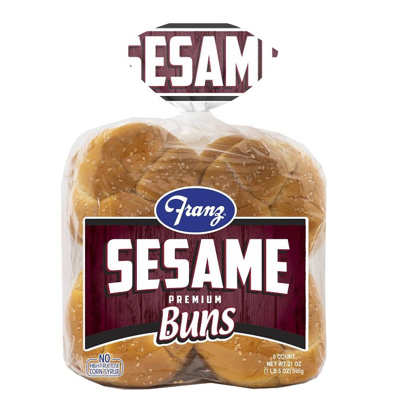 Franz Sesame Premium Buns - 21oz/8pk, 1 of 7