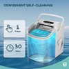 EUHOMY Portable Ice Maker - 26 Lbs/day, Ultra-Quiet & Self-Cleaning, Bullet Ice Production for Home, Kitchen,White - 3 of 4