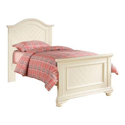 target white twin bed