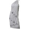 LA LEELA Women's Beachwear Summer Bikini Wraps Beach Wrap Swimwear Swim Cover Up Skirt Swimsuit Sarong Coverups for Women One Size White,Solid - 3 of 4