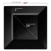 Smarty Had A Party 4.5" Black Square Plastic Pastry Plates - 240 Sets - 3 of 4