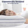 2 Pack Bed Pillows - Standard Size Set of 2, Soft Down Alternative Fill, Supportive for All Sleepers, White - 3 of 4