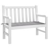 vidaXL Outdoor Garden Bench Cushion - Gray Oxford Fabric Seat Cushion, Comfortable Foam Fiber Filling, Ideal Size 39.4"x19.7"x1.2" - 3 of 4
