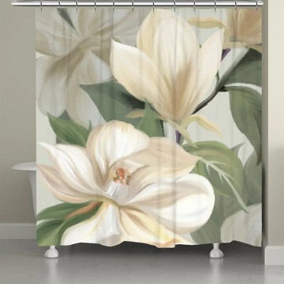 Laural Home Soft Floral Petals Shower Curtain