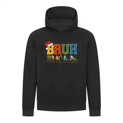 Everyday Kids Christmas Collection BRUH Construction Truck Boys Pullover Hoodie – Holiday Sweatshirt