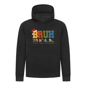 Everyday Kids Christmas Collection BRUH Construction Truck Boys Pullover Hoodie – Holiday Sweatshirt - 1 of 4