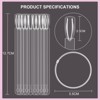 Saviland Professional Salon 150PC Gel Extension Kit - Fan Display Tips w/ Display Rings for Polish Practice & Training. - 2 of 4