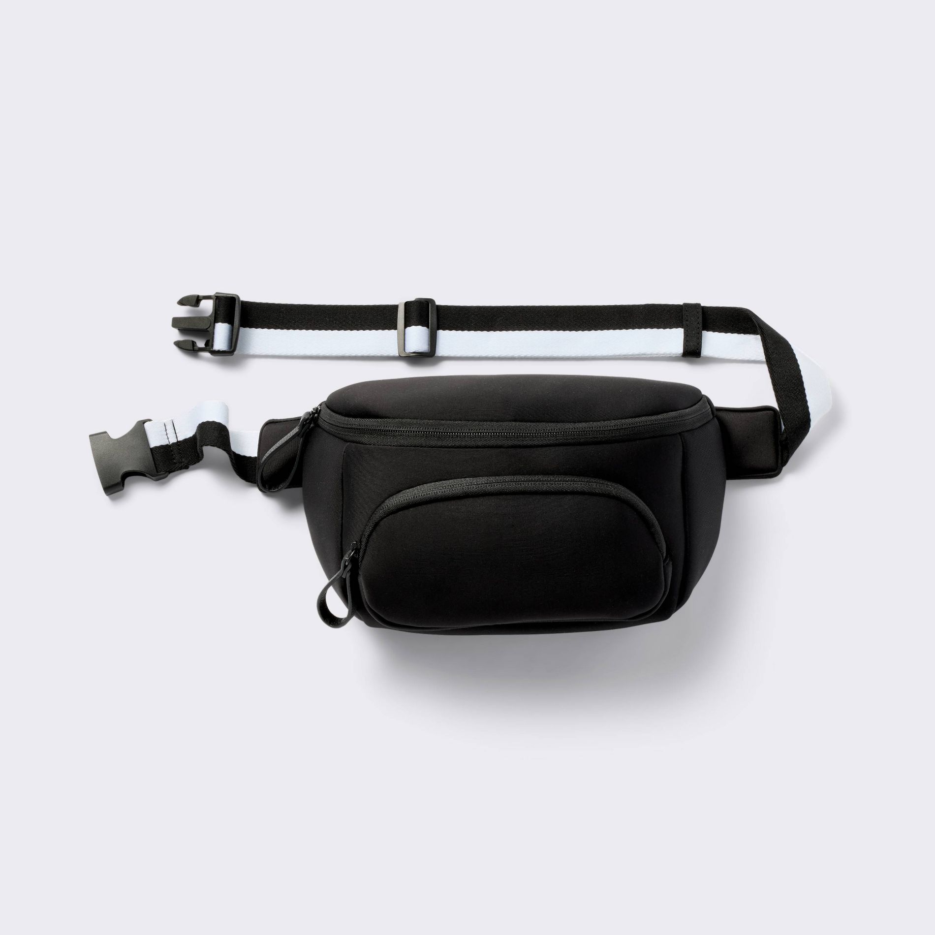 Faux Neoprene Diaper Sling - Black - Cloud Island™