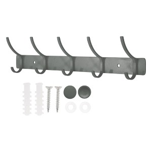 Unique Bargains Wall Mount Coat Rack with Hooks Used for Hanging Hat Towel Bathrooms - 1 of 4