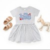 The Juniper Shop Patriotic 1776 Checkered Toddler Dress - 3 of 4