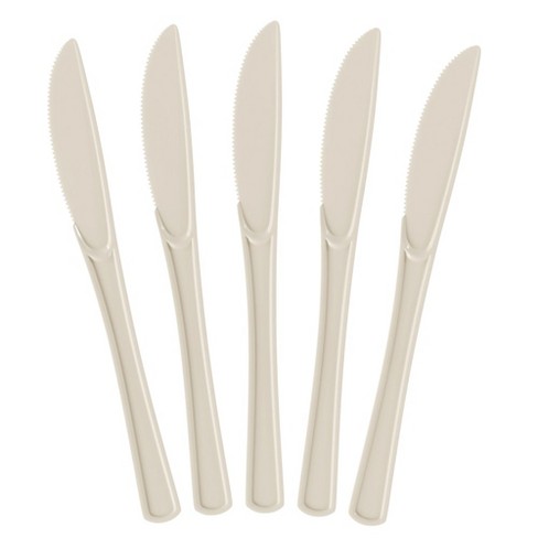 Exquisite Heavy Duty White Disposable Plastic Knives - 50 Ct. : Target