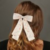 Unique Bargains Ink Wash Print Bow Hair Barrettes 1 Pc - 2 of 4