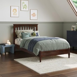 AFI Furnishings Becket Twin Solid Wood Low Profile Platform Bed, Walnut - 1 of 4