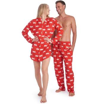 Marvel Avengers Adult His and Hers Matching Sleep Set Men's Lounge Pants or Women's Lounge Shirt Adult 