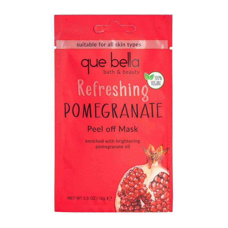 Que Bella Refreshing Pomegranate Peel Off Mask - 0.5oz, 1 of 13