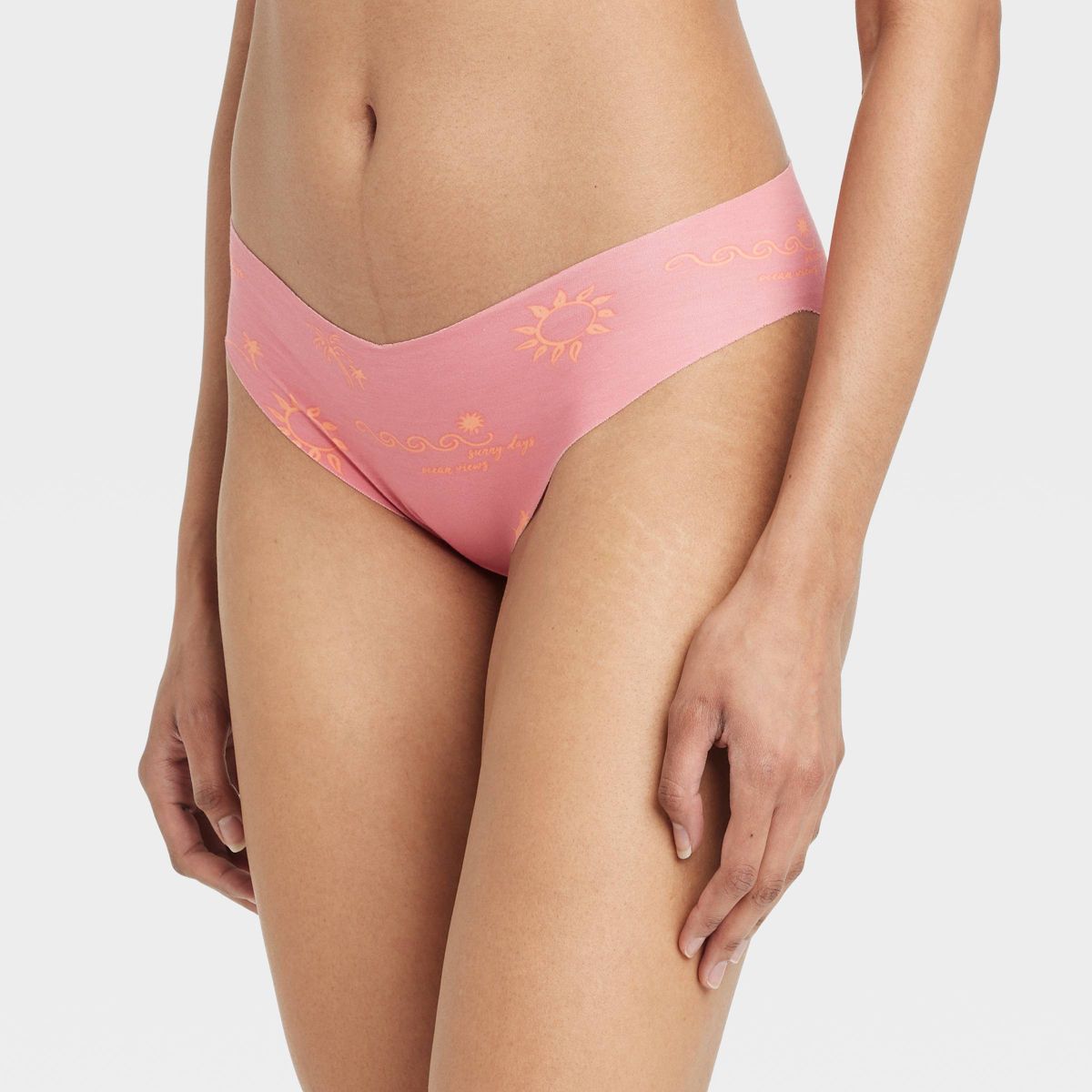 Women's Invisible Edge Cotton Cheeky Bikini Underwear - Auden™