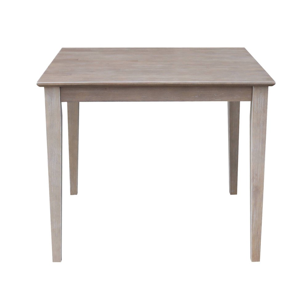 Photos - Garden & Outdoor Decoration 36"x36" Solid Wood Dining Table Washed Gray Taupe - International Concepts
