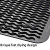 LunaLulinlk Silicone Dish Drying Mat Easy Clean Dishwasher,Non-Slip (M(16"×12"), Black) - 2 of 4