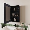 GlasFlength Decorative Wall Mirrors Bathroom Decor Cabinet Accent Mirror Vanity Medicine Cabinet Mirrors for Bathroom Wall, Black, 15.3"*5"*25.7" - 3 of 4