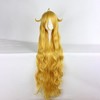 Unique Bargains Women's Curly Wigs 47" Yellow with Wig Cap - 2 of 4