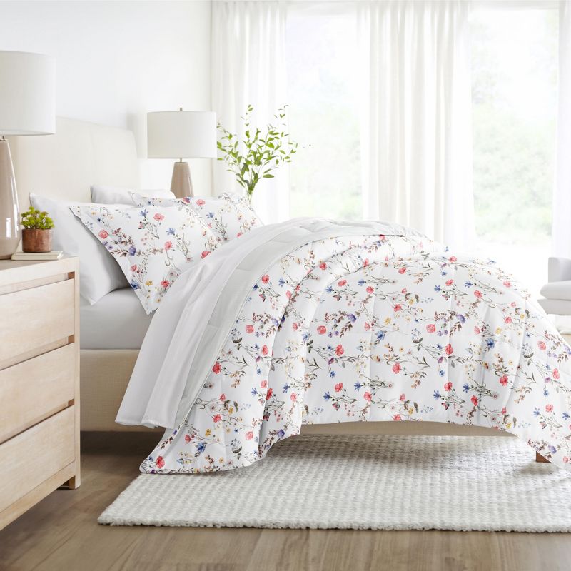Meadow Floral All Season Reverisble Comforter Down Alternative Filling, Machine Washable - Becky Cameron, 1 of 12