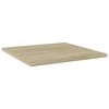 vidaXL Modern Bookshelf Boards in Sonoma Oak Color- Set of 4, Made with Engineered Wood, Easy to Clean - 2 of 4