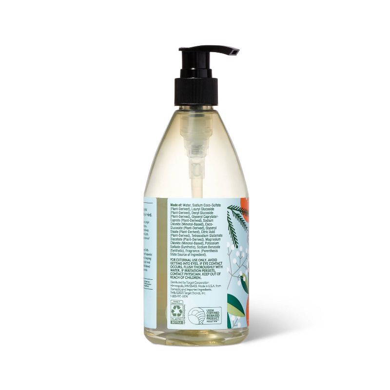 Winter Citrus &#38; Pine Liquid Hand Soap - 12 fl oz - Everspring&#8482;, 4 of 5