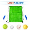 GSE 19"x15" Mesh Drawstring Backpack Bag for Sports Gym Gear, Backpacking, Camping Gear, Travel - 3 of 4