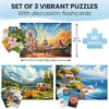QUOKKA 60 Pieces Dementia Puzzles for Elderly - 3SET Large Piece Puzzles for Seniors - 9 Memory Flashcards with Facts - 2 of 4