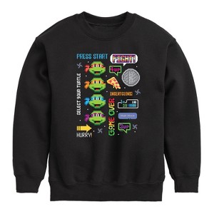 Boys' - Teenage Mutant Ninja Turtles - Icon Cluster Graphic Long Sleeve Fleece Sweatshirt - 1 of 4