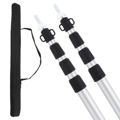 Unique Bargains Adjustable Camping Tarp Poles with Four Adjustable Length