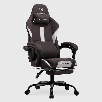 GTPLAYER Ergonomic Gaming Chair with Footrest, Lumbar Support, Breathable Computer Chair with Pocket Spring Cushion, Chairs for Adults