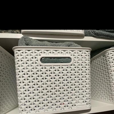 Y-weave Small Decorative Storage Basket Off White - Brightroom™ : Target