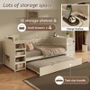 GDFStudio Abigail Wooden Twin Size Daybed with Trundle and Storage Drawers - 4 of 4