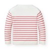 Hope & Henry Girls' Breton Pullover Sweater (Soft Red Breton Stripe, 3-6 Months) - 4 of 4