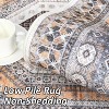 Boho Runner Rug, Washable Non Slip Vintage Carpet, Low Pile Non Shedding Floor Mat for Hallway, Bedroom, Kitchen, or Bathroom - 4 of 4