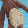 Sunnylife Kids Bubble Back Float Sid Seagull Mustard Stripe -Adjustable Swim Aid - 3 of 4