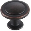 Elegant Lighting Logyn 1.3Inch Diameter Oil-rubbed Bronze Mushroom Knob Multipack (Set of 10) - 4 of 4