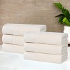 Honeycomb Waffle Border Cotton Medium Weight Towel Set by Blue Nile Mills - 2 of 4