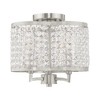 Livex Lighting Grammercy 3 - Light Semi-Flush Mount in  Brushed Nickel - 3 of 4