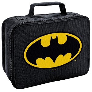 Batman Classic Bat Shield Logo Insulated Soft Sided Lunch Box - 1 of 4