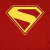 Women's Superman 2025 Gold Shield Cap Sleeve Baby Rib Crop Top - 3 of 4