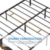 Queen Size Bed Frame, with Headboard and Footboard, Stable Platform Bed, No Noise, Brown - 4 of 4