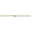 Black Bow Jewelry 0.95mm, 10k Yellow Gold, Cable Rope Chain Necklace - 4 of 4